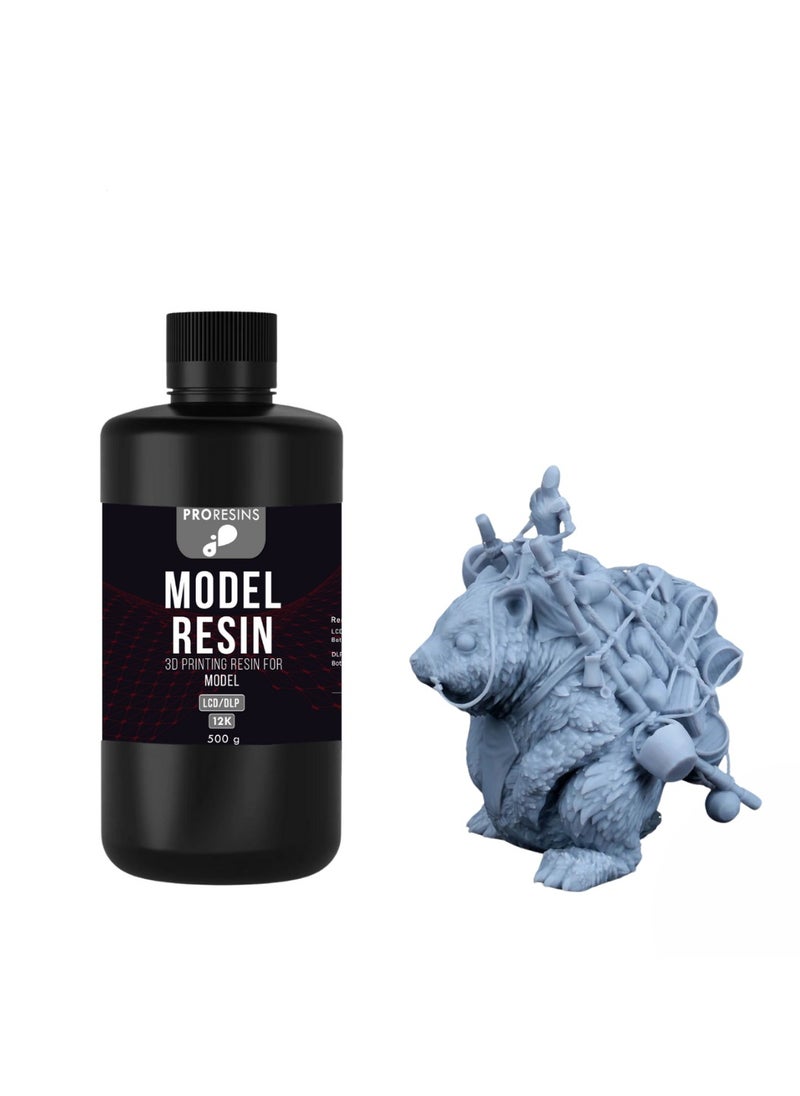 ماركة غير محددة ريزين ProResin 12K Standard – رمادي، 500 جم – عالي الدقة للطابعات ثلاثية الأبعاد بتقنيات LCD، DLP، SLA 