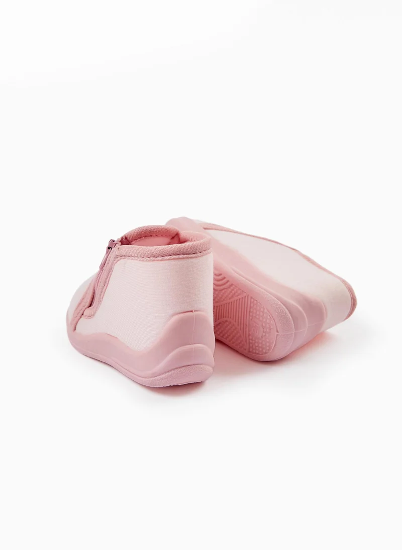 Zippy Slippers for Baby Girls 'Kitty', Pink