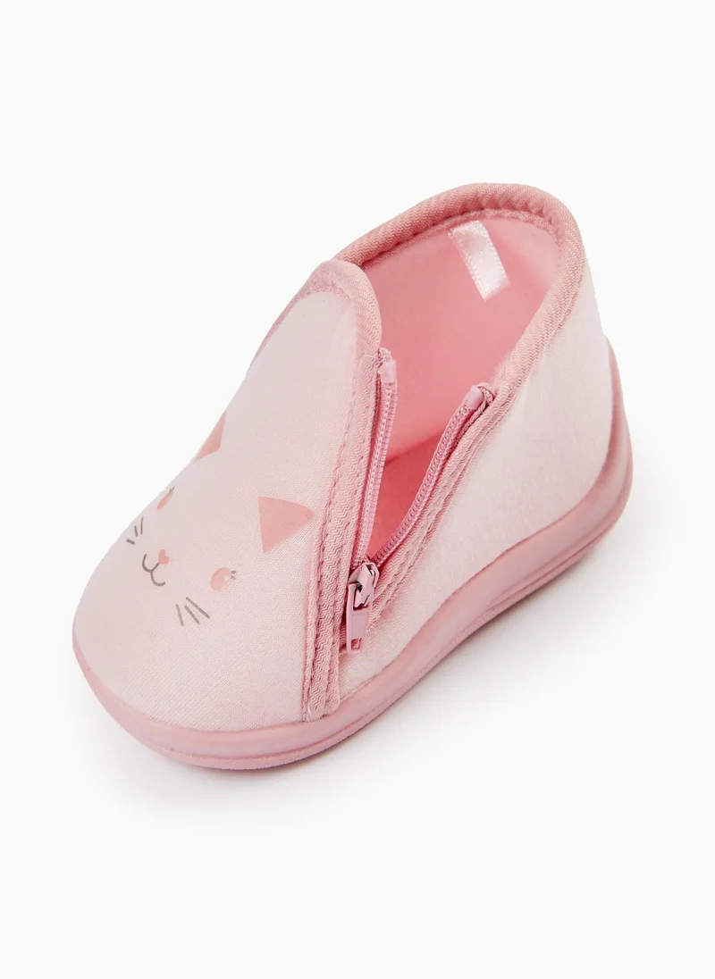 زيبي Slippers for Baby Girls 'Kitty', Pink