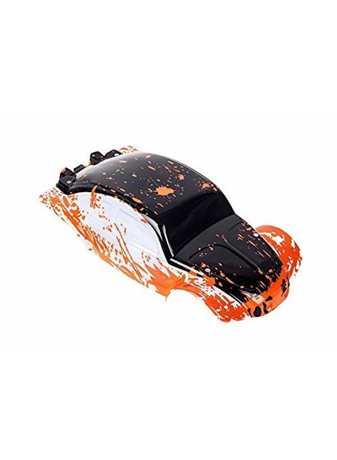 SummitLink Compatible Custom Body Muddy Orange Over White/Black Replacement for 1/10 Scale RC Car or Truck (Truck not Included) SSB-WBR-02 - Image 2
