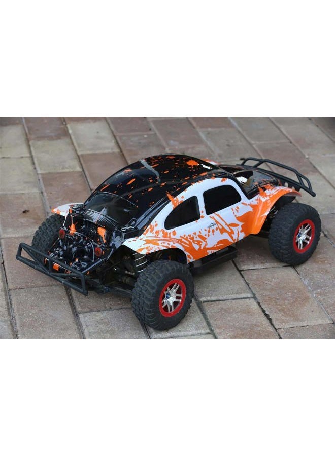 SummitLink Compatible Custom Body Muddy Orange Over White/Black Replacement for 1/10 Scale RC Car or Truck (Truck not Included) SSB-WBR-02 - Image 4