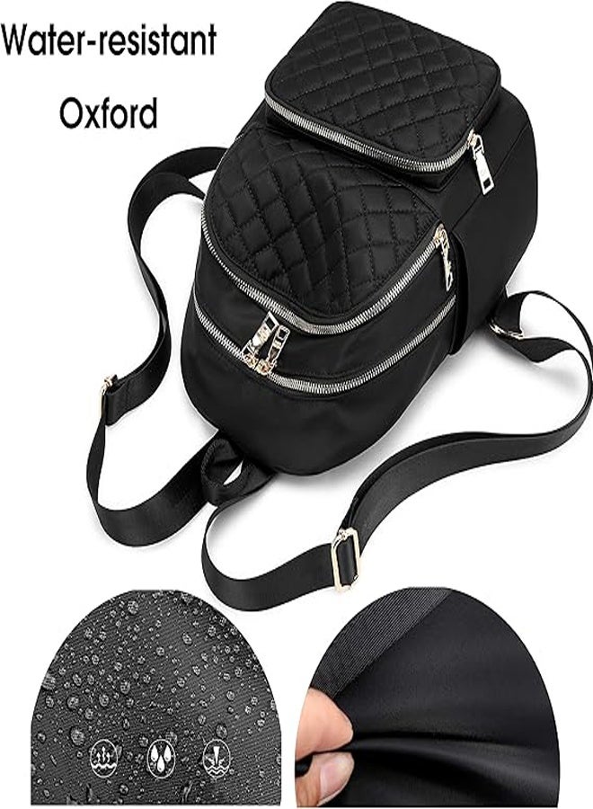 عام على ظهره للنساء النايلون حقيبة السفر محفظة سوداء حقيبة مدرسية صغيرة للفتيات - Image 4