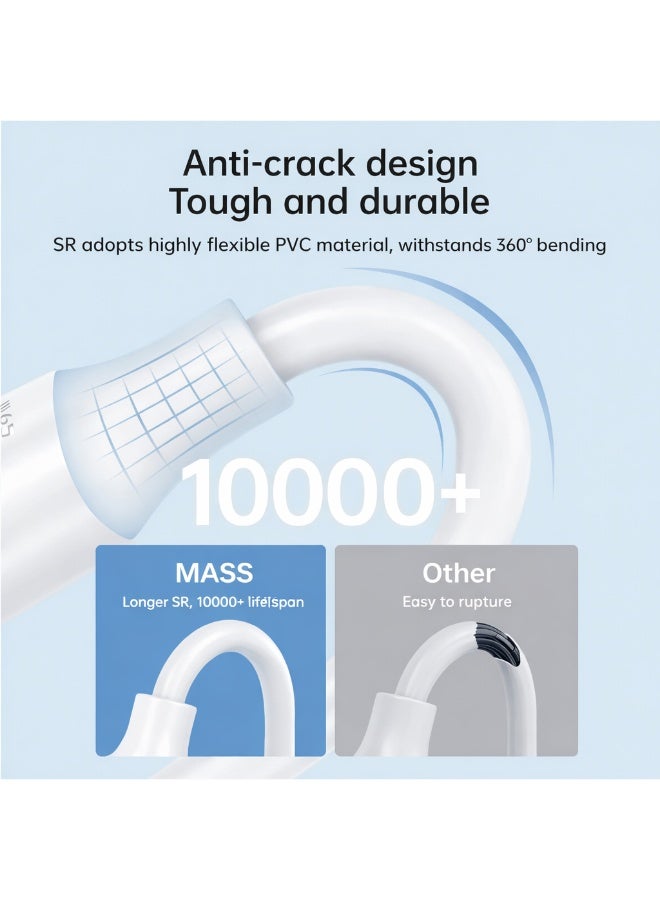 Mass Fast Charge Cable, Data & Charge | Nylon Protective | MICRO, White, Model: MA-03 - 1 Year Local Warranty. - Image 3