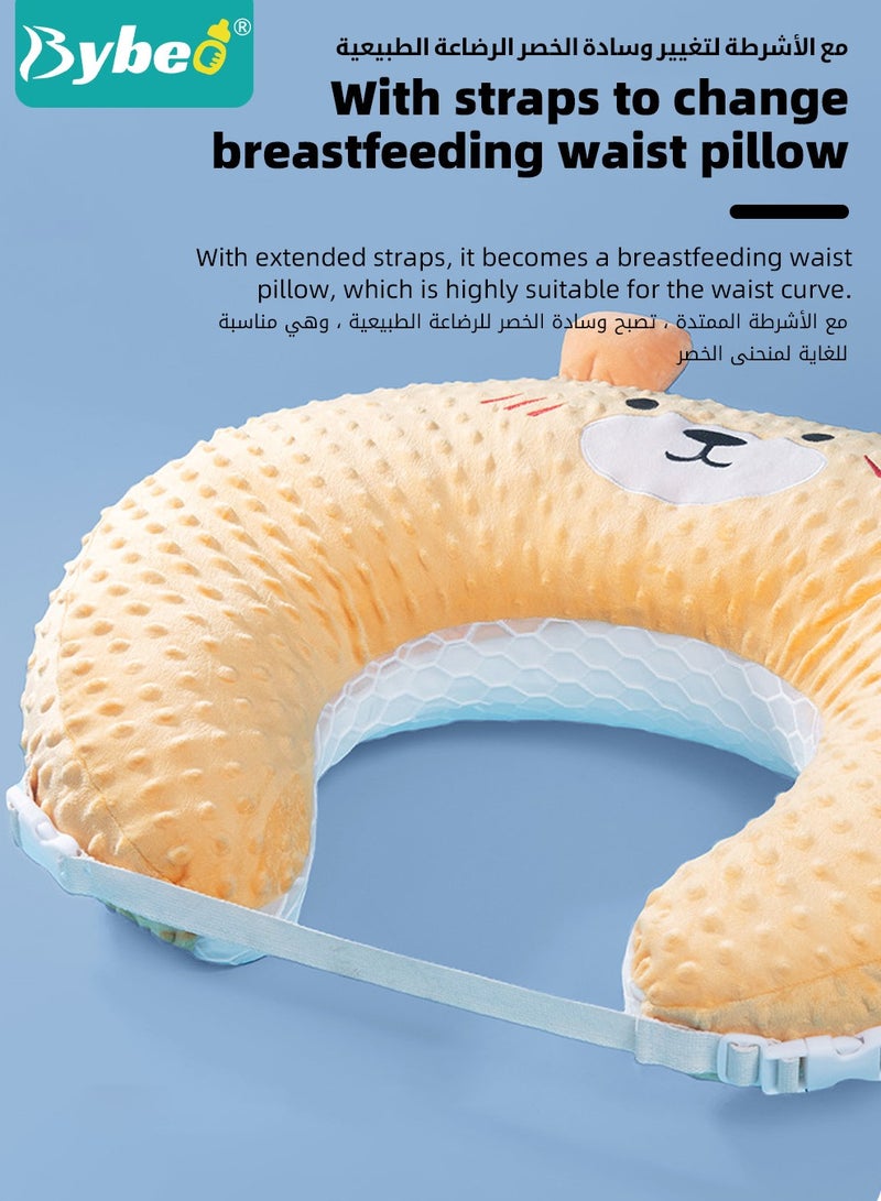 Bybeo Baby Nursing Pillow, Infant Feeding Pillow for Breastfeeding & Bottle Feeding, Newborn Incline Pillow with Anti-Spill Design, Comfortable Feeding Support for Toddlers & Sitting Support for Mothers - Image 5