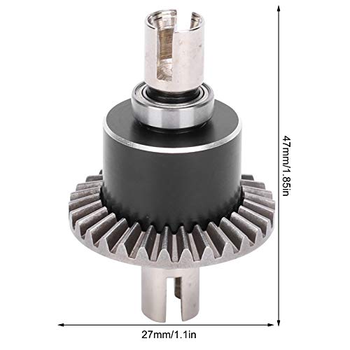 Dilwe RC with Metal Differential Kit, RC Metal Differential 1/14 Accessory Compatible for WLtoys 144001 1/14 Remote Control Car - Image 2