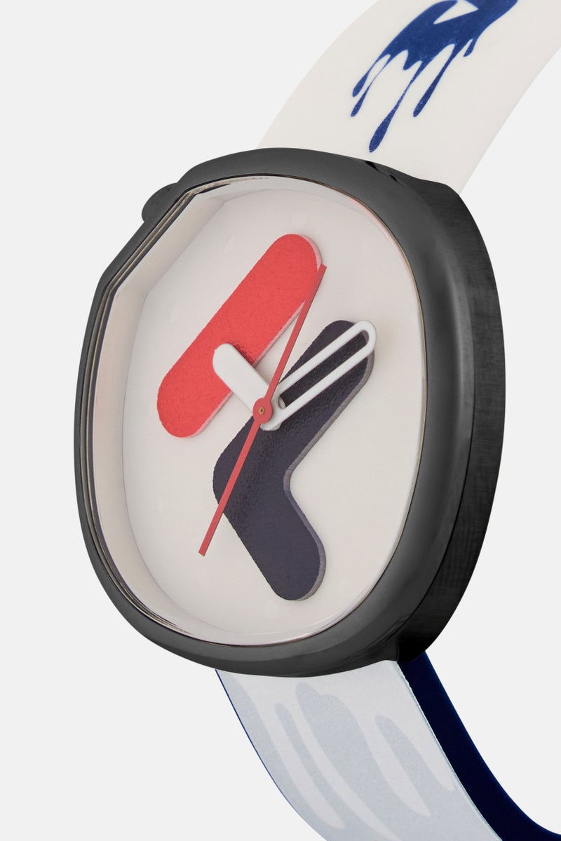 FILA Men 38-162-302 Silicon Analog Watch 40 mm, White - Image 3