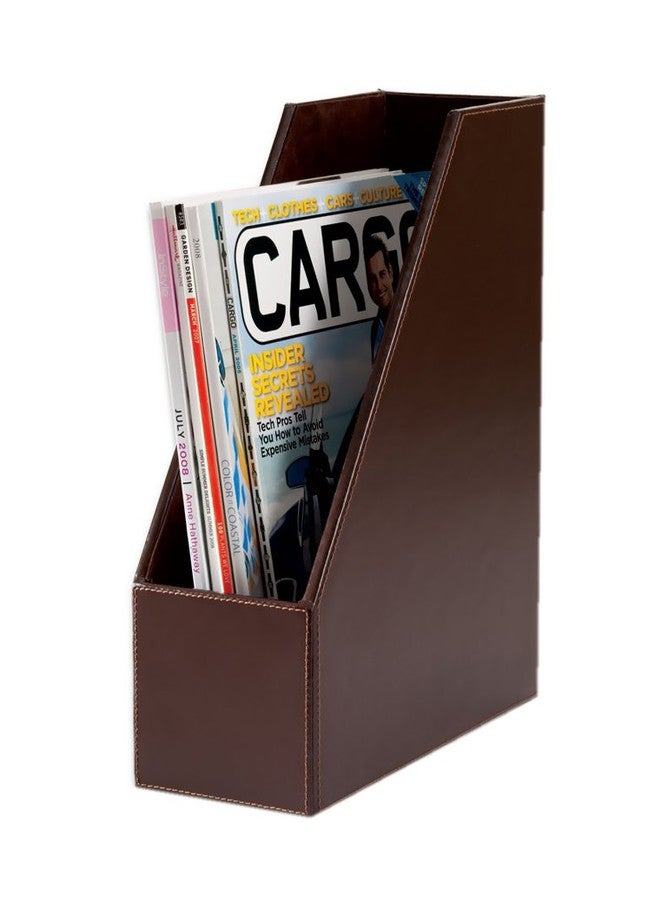 داكاسو حامل مجلات من الجلد البني الداكن من داكاسو - Image 1