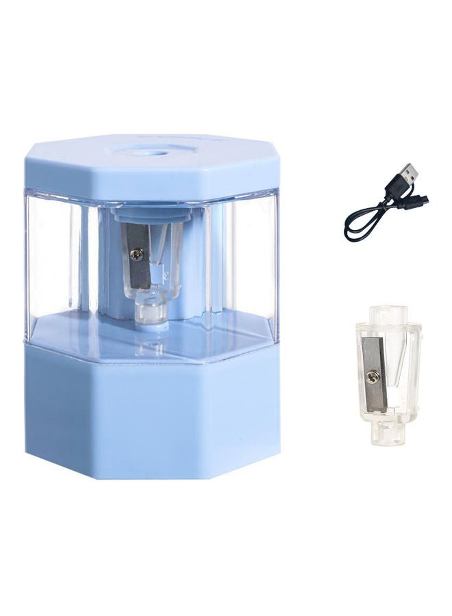NIBEMINENT Portable Electric Pencil Sharpener Blue - Image 2