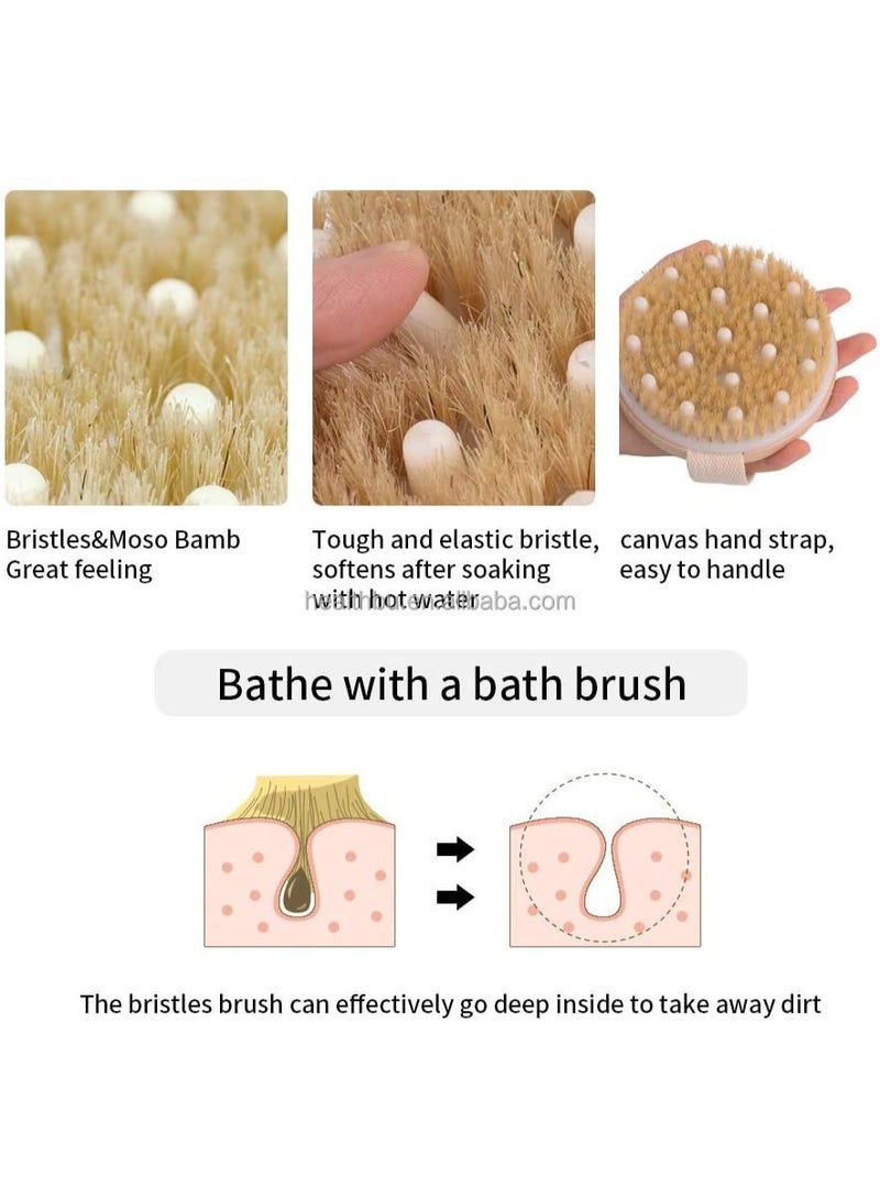 Bath Brush for Exfoliating and Deep Cleaning, Body Scrubber for Shower, Gentle Skin Care Tool - Image 2