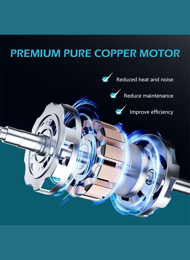 WINSEE Reciprocating Saw,48V Power Tool Cordless Reciprocating Saw Combo Set,0-3500r/min,with 2 Batteries and a Charger,8 Saw Blades,for Cutting Wood/Metal/PVC Pipes,Tools - Image 4