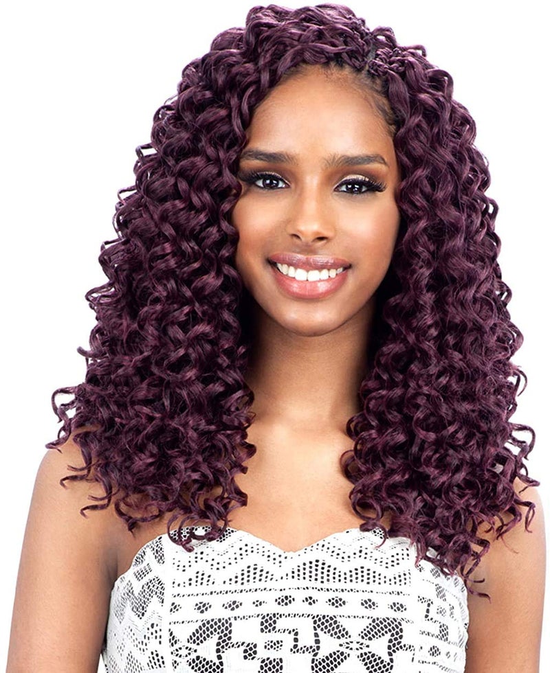 FreeTress Synthetic Hair Crochet Braids GoGo Curl 12 6Pack 1B