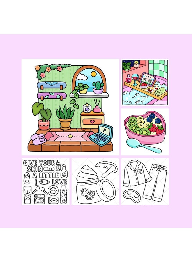 Unique Self-Love: A Stress-Relief Coloring Book for Adults & Teens - Girl Therapy Coloring Book to Inspire Yourself and Love Who You Are - Image 2