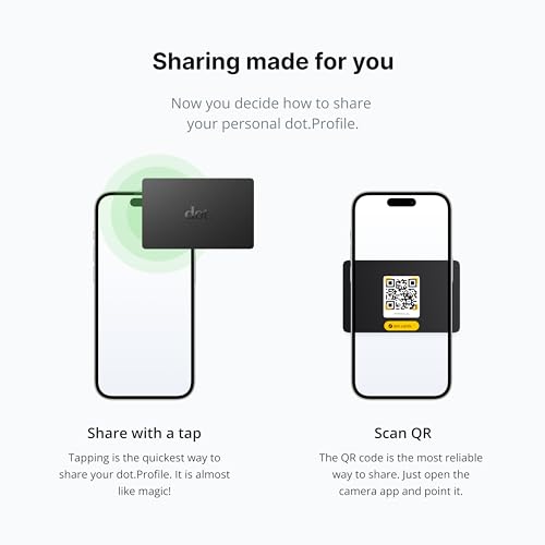 dot. Card - Digital Business Card - Tap Compatible with iPhone & Android (Black) - Image 5