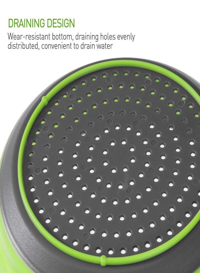 Dreamshop Kitchen Collapsible Foldable Silicone Colander Fruit Vegetable Strainer Basket - Image 3