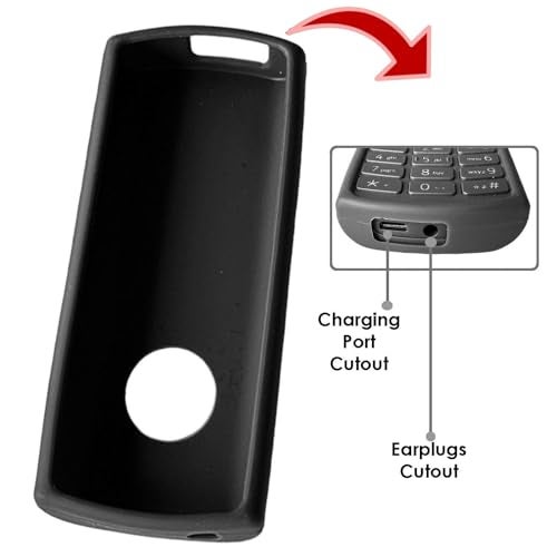 ZAOMA Back Cover Compatible for Nokia 105 2023 Model NO. : TA-1575 SS/TA-1570 DS (Pack of 2 Premium Matte TPU) (Matte) (TA1570_GIZBLK) - Image 3