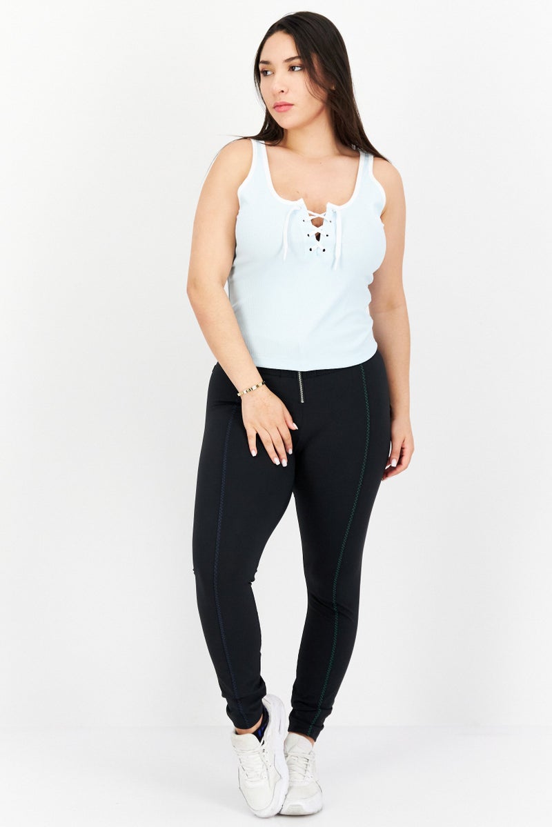 adidas Originals Women Sportswear Fit Brand Logo Training Top, Blue  - Image 2