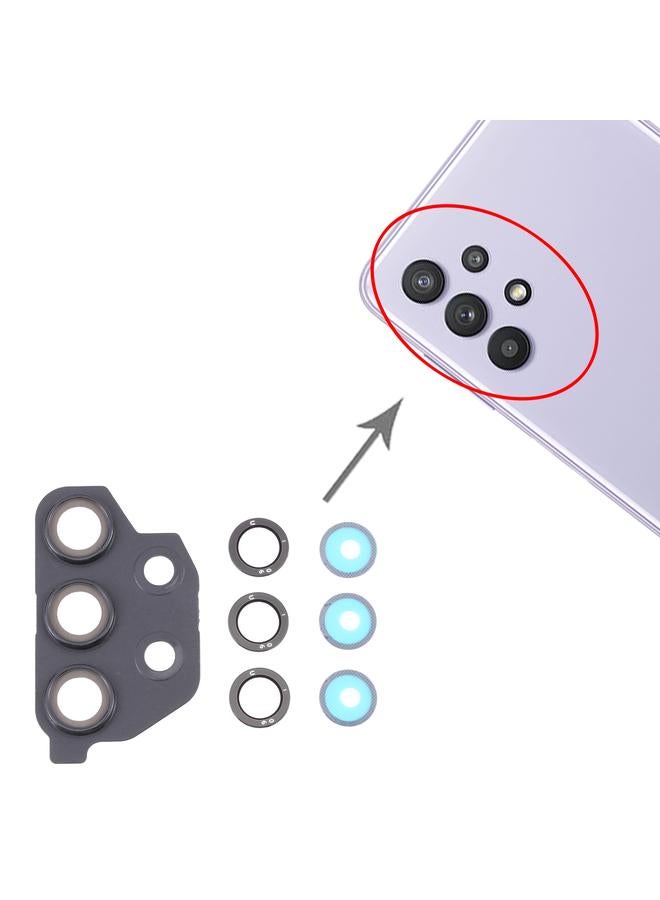 erorex For Samsung Galaxy A32 5G SM-A326 10pcs Camera Lens Cover (Black) - Image 4