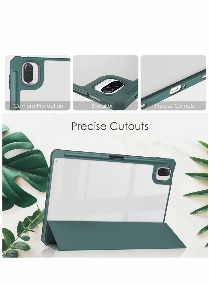 SYOSI Case for Xiaomi Mi Pad 5 /for Pro case 11 inch Tablet Cover with Pencil Holder Auto Wake/Sleep Trifold Stand Smart Transparent Back Shell - Image 4