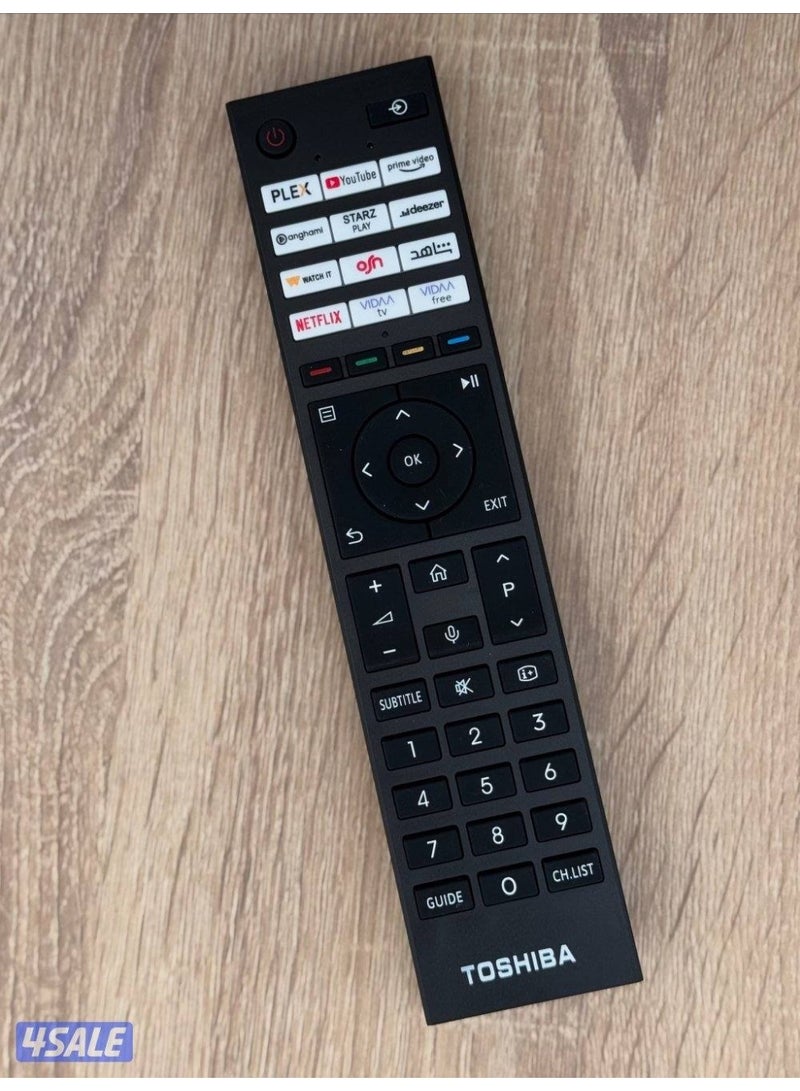 Toshiba Vidaa Smart TV Remote Control – Compatible Replacement for Toshiba Smart TVs (Hisense Manufactured) - Image 3