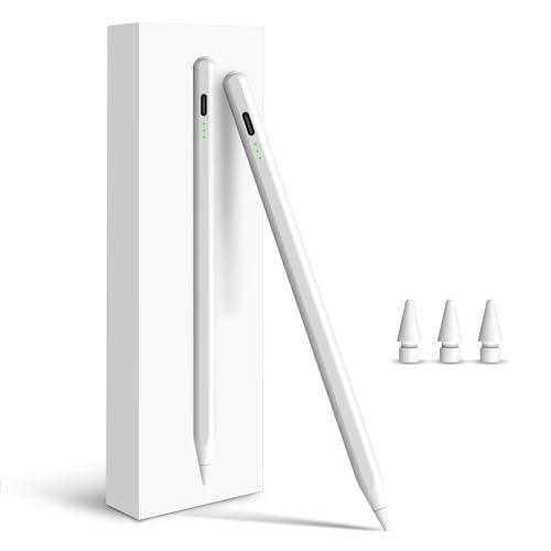 Penlike Pencil for Apple iPad A16 10th Generation, Fast Charge Stylus Pen for 2025-2018 iPad A16/11-6th Gen, Air 11"/13" M3/M2/5th-3rd, Pro 13"/11"/M4/12.9", Mini A17 Pro/6/5th Palm Rejection Tilt Sensitivity - Image 1