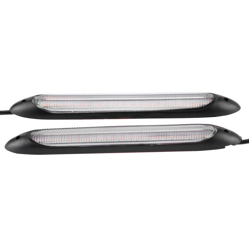 مصباح إضاءة نهارية LED طول 27.5 سم عالية السطوع ومنخفض استهلاك الطاقة - شريط LED سيليكون مقاوم للماء ومتين للاستخدام العمومي في السيارات - Image 4