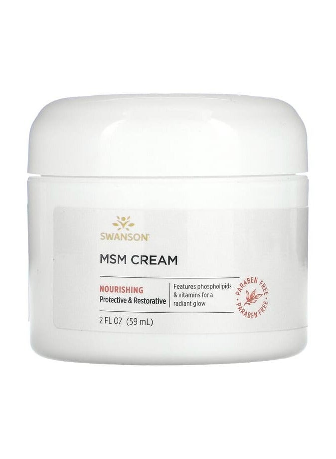 SWANSON MSM Cream, 2 fl oz (59 ml)
