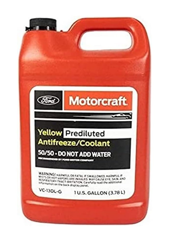 Ford Motorcraft Yellow Pre-Diluted Antifreeze/Coolant - 1 Gallon