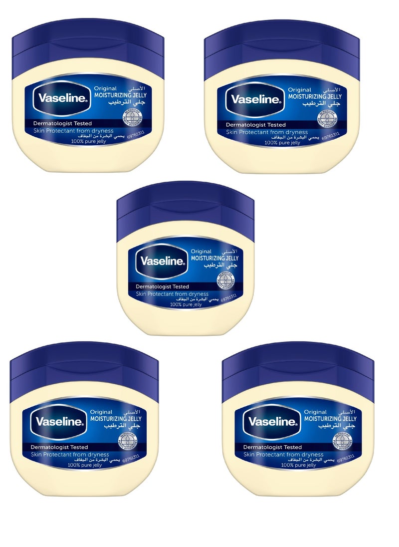 Vaseline Original Moisturizing Jelly to protect the skin from dryness 50 ml (5 pieces) 