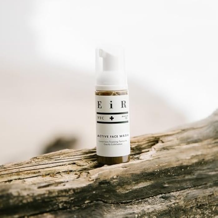 EiR NYC African Black Soap Active Face Wash and Scrub Gentle Exfoliating Foaming Facial Cleanser Blemish and Acne Prone Skin for Men and Women 2 oz Rose - Image 3