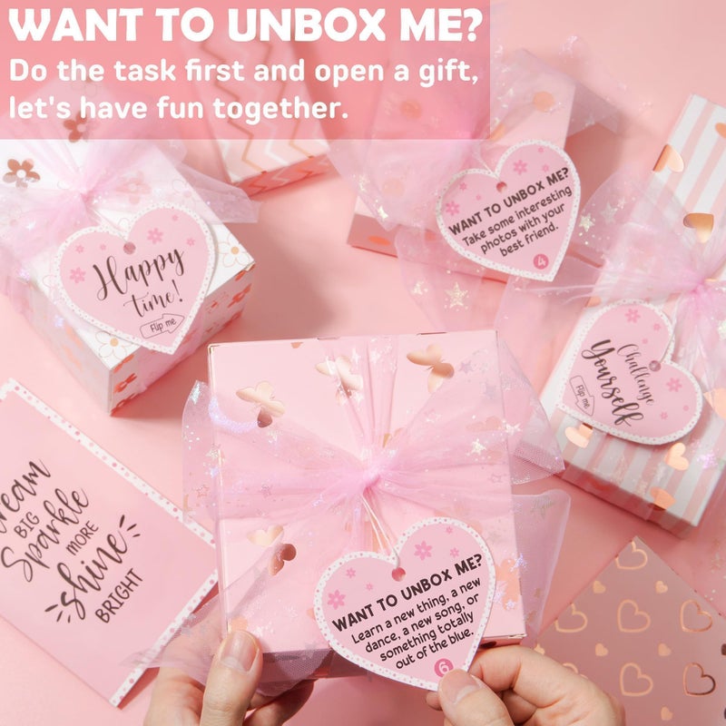 Trabuono Unicorn Gifts for Girls, Birthday Easter Gifts for Kids with 8 Positive Affirmation Cards & Empowering Challenges, Girls Toys Age 6-8, Unicorn Toys for 3 4 5 6 7 8 9 10+ Years Old Tween Teen Girl - Image 3