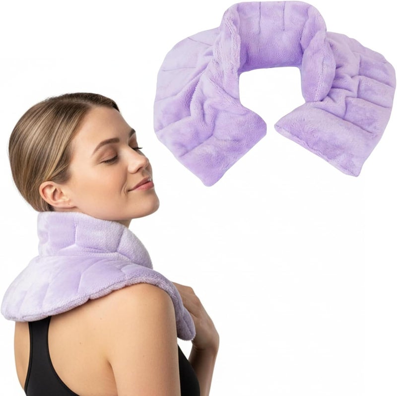 Herbal Concepts Lavender Neck Wrap - Microwavable Neck & Shoulder Therapy with 12 Natural Herbs for Hot or Cold Relief - Image 1