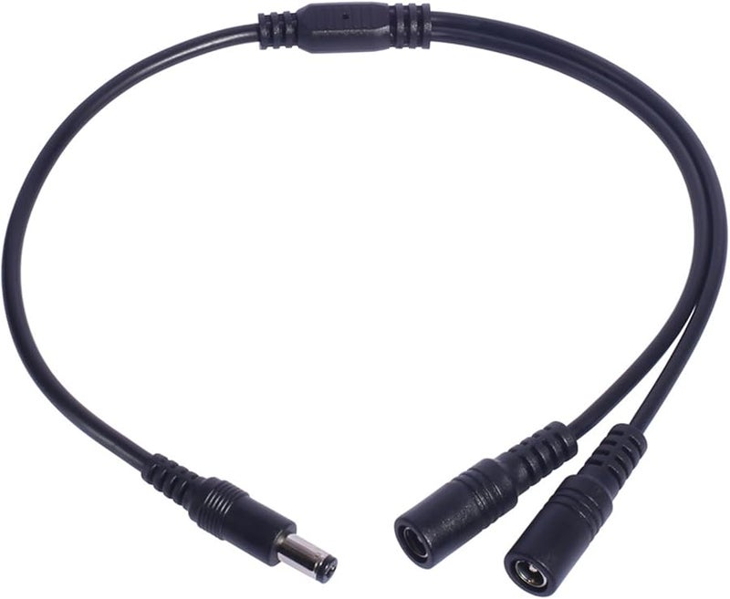 كابل مقسم كهربائي 1 أنثى إلى 2 ذكر 5.5x2.1 ملم لأجهزة إلكترونية متنوعة - Image 4