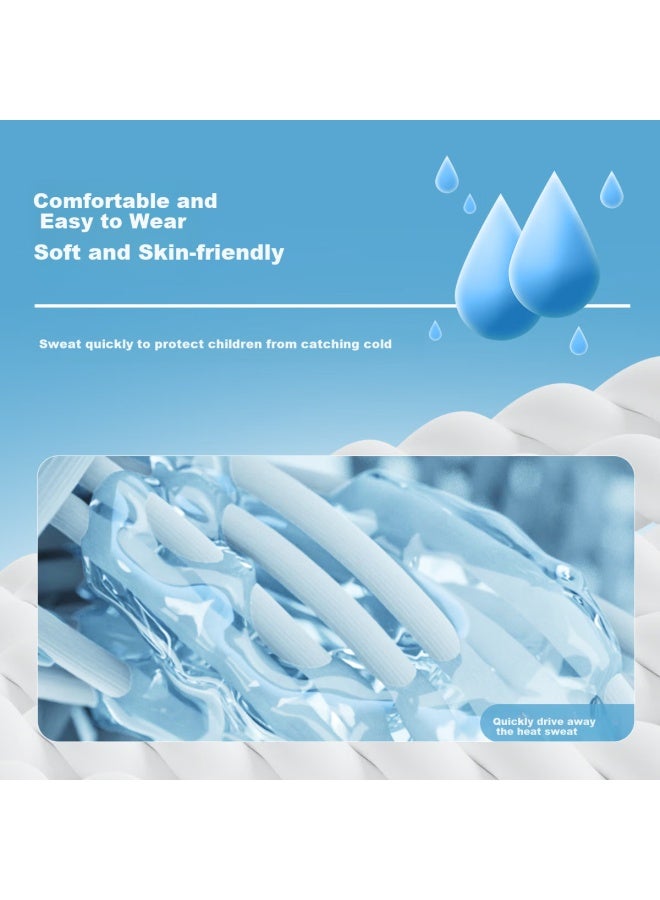 ASK JUNIOR طقم أسك جونيور للأولاد، صيفي رقيق وقابل للتنفس، تي شيرت بأكمام قصيرة وشورت، سريع الجفاف، رياضي، قطعتين، رمادي فاتح، مقاس 150 - Image 4