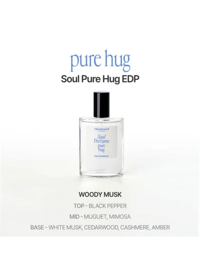THE FACE SHOP Soul Pure Hug EDP Perfume || WOODY Musk Scent || 30 ml