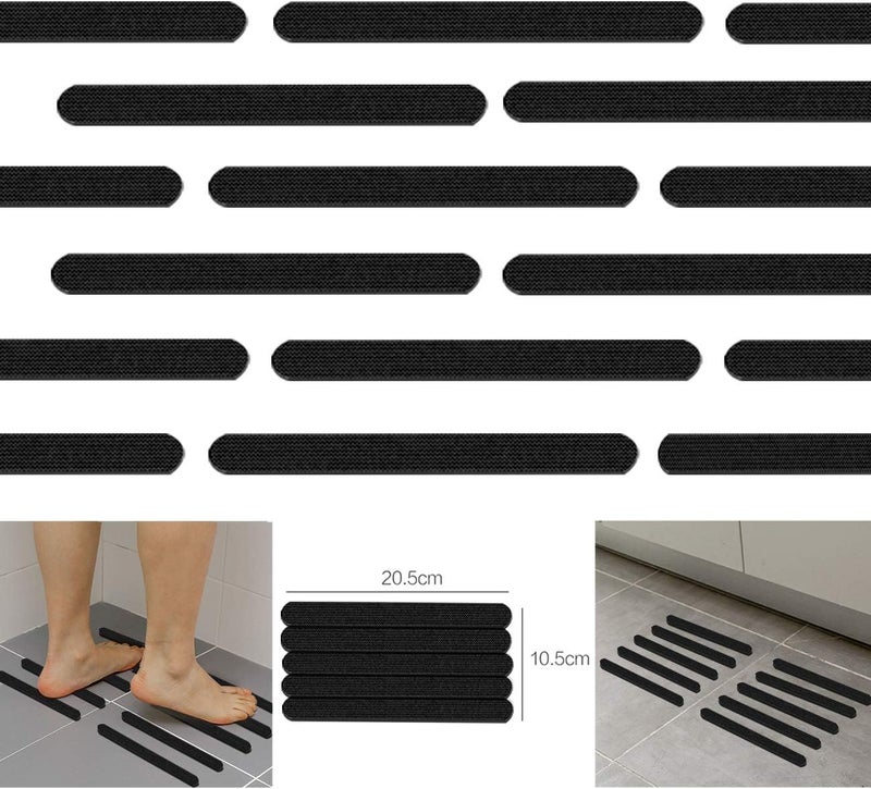 Kyerivs Bathtub Non Slip Stickers - 24 Pcs Anti Slip Strips for Shower, Tub, Steps, and Floor - Image 4