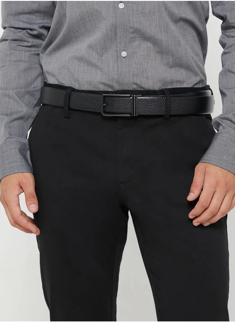 Robert Wood Genuine Leather Free Size Formal Belt