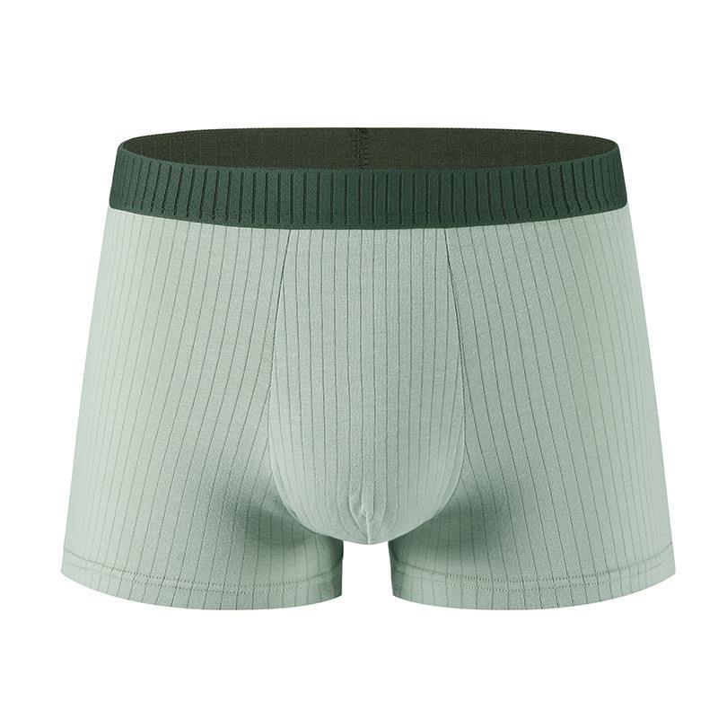 Men'S Underwear Cotton Antibacterial Crotch Four-Corner Panties Drawdown Comfortable Breathable Boxers Manufacturers - Image 1