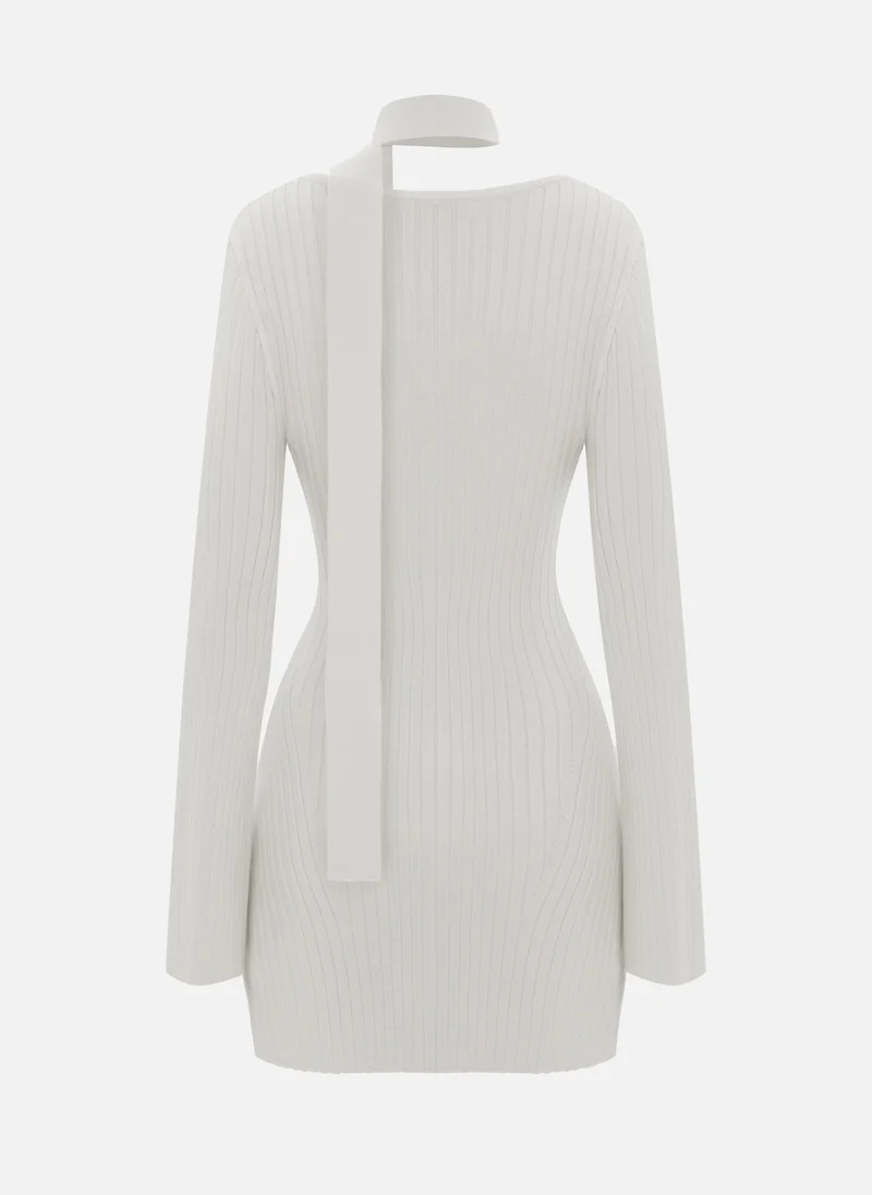 Lichi  Mini jersey dress with ribbon scarf for Women | Best Price UAE