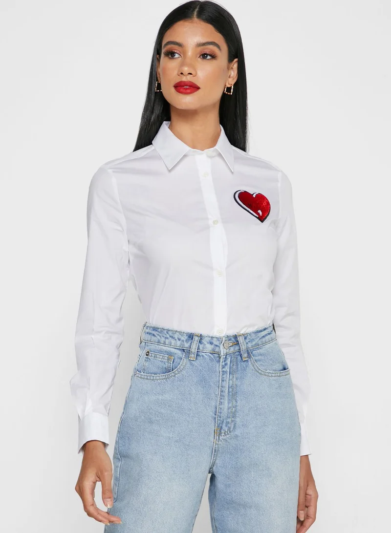 Love Moschino Cuore Tuf Tuf Piccolo Shirt