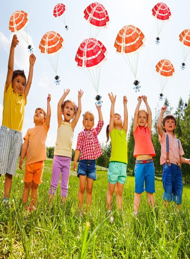 Jerify 48 Sets Mini Astronaut Paratroopers with Parachutes Flying Toy Space Party Favors Astronaut Goodie Bag Stuffers Need Assembly Required Flying Gifts for Boys Outdoor - Image 4