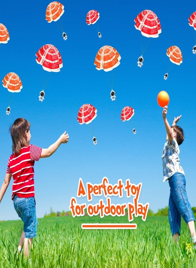 Jerify 48 Sets Mini Astronaut Paratroopers with Parachutes Flying Toy Space Party Favors Astronaut Goodie Bag Stuffers Need Assembly Required Flying Gifts for Boys Outdoor - Image 2