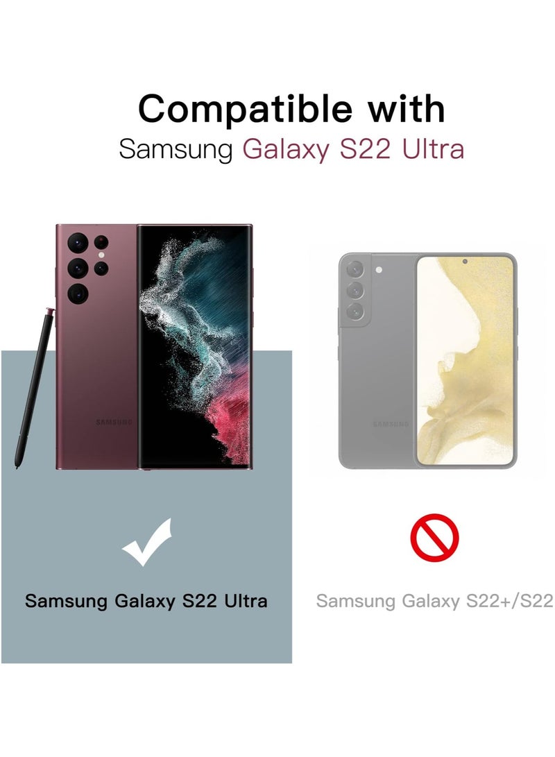 ACLIX Magnetic Clear Case for Samsung Galaxy S22 Ultra [Compatible with MagSafe] , Slim Clear Bumper Back Cover for Samsung S22 Ultra (Black) - Image 2