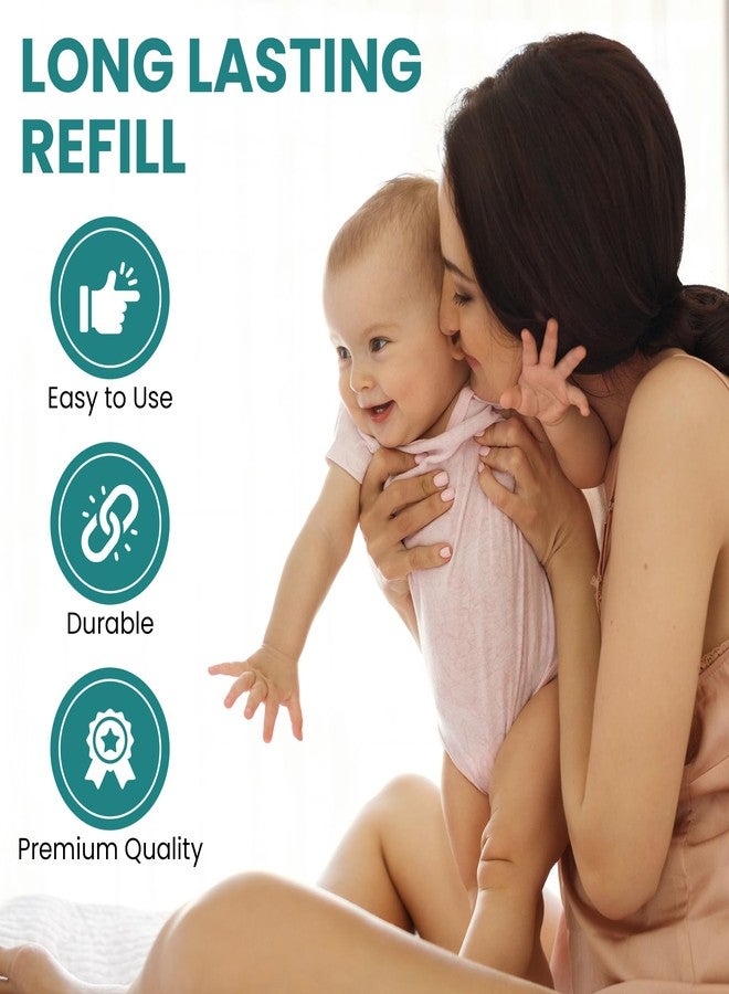 Brighton أكياس إعادة تعبئة سلة الحفاضات BrightOn متوافقة مع سلال الحفاضات Genie Easy Roll Signature، عبوة 3 (90 كيس) (برائحة الليمون) - Image 3