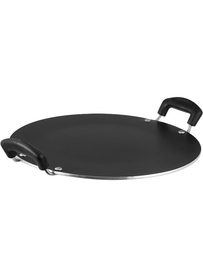 VINOD مقلاة فينود زست الألمنيوم غير اللاصقة - 31.5 سم | سمك 5 مم | طلاء ثلاثي الطبقات | صديقة للملاعق المعدنية | مقبض باكليت | قاعدة غاز | ضمان لمدة سنة واحدة - Image 1