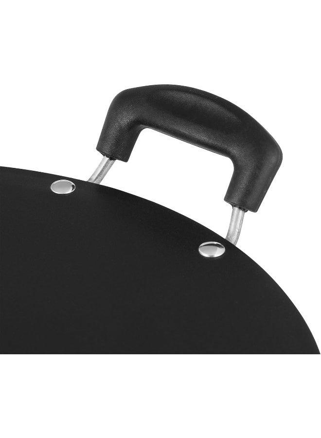 VINOD مقلاة فينود زست الألمنيوم غير اللاصقة - 31.5 سم | سمك 5 مم | طلاء ثلاثي الطبقات | صديقة للملاعق المعدنية | مقبض باكليت | قاعدة غاز | ضمان لمدة سنة واحدة - Image 5