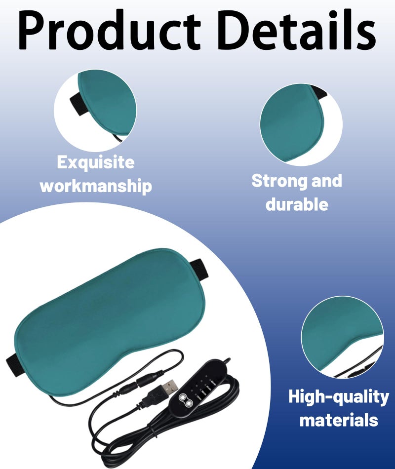 AGMITRAKA 1 Piece Eye Heating Pad for Dry Eyes, Warm Compress for Eyes, Eye Massager for Stress Relief, Eye Massager, Relaxing Products for Eye Care. - Image 3