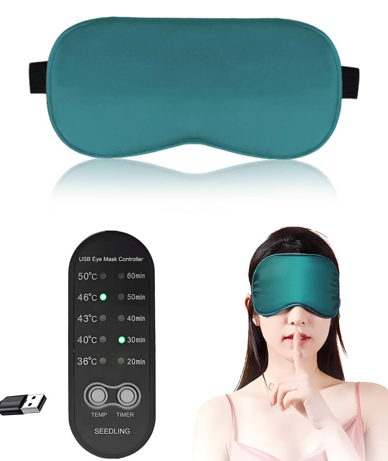 AGMITRAKA 1 Piece Eye Heating Pad for Dry Eyes, Warm Compress for Eyes, Eye Massager for Stress Relief, Eye Massager, Relaxing Products for Eye Care. - Image 1