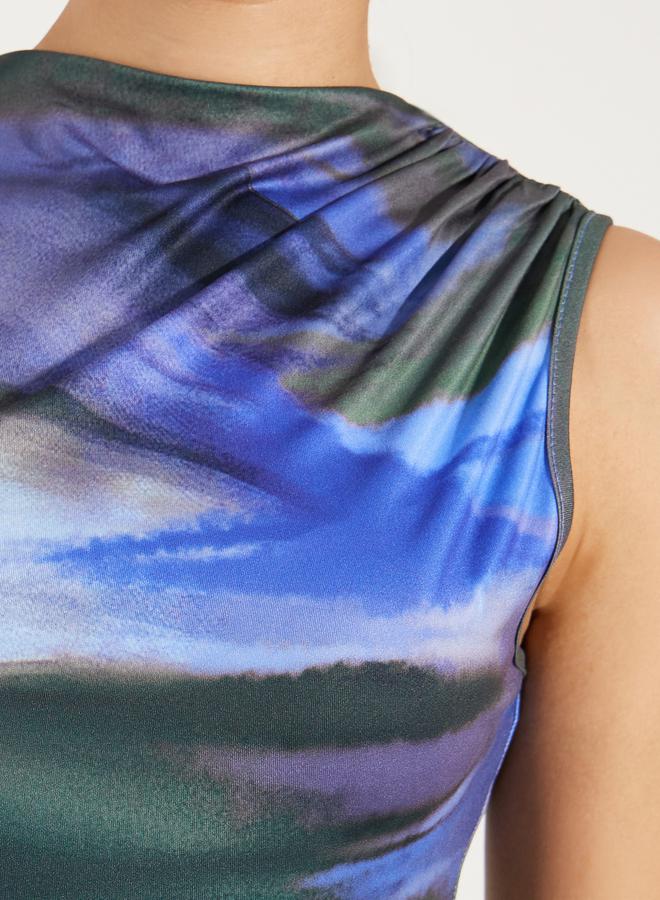 Styli Gathered Detail Sleeveless Bodysuit - Image 2