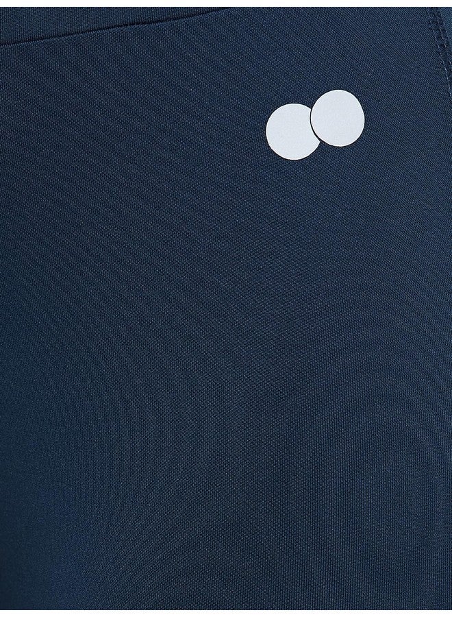 Clovia Women's Slim Fit Polyester Activewear Ankle Length Tights (AB0049P03_Blue_M)-M - Image 5