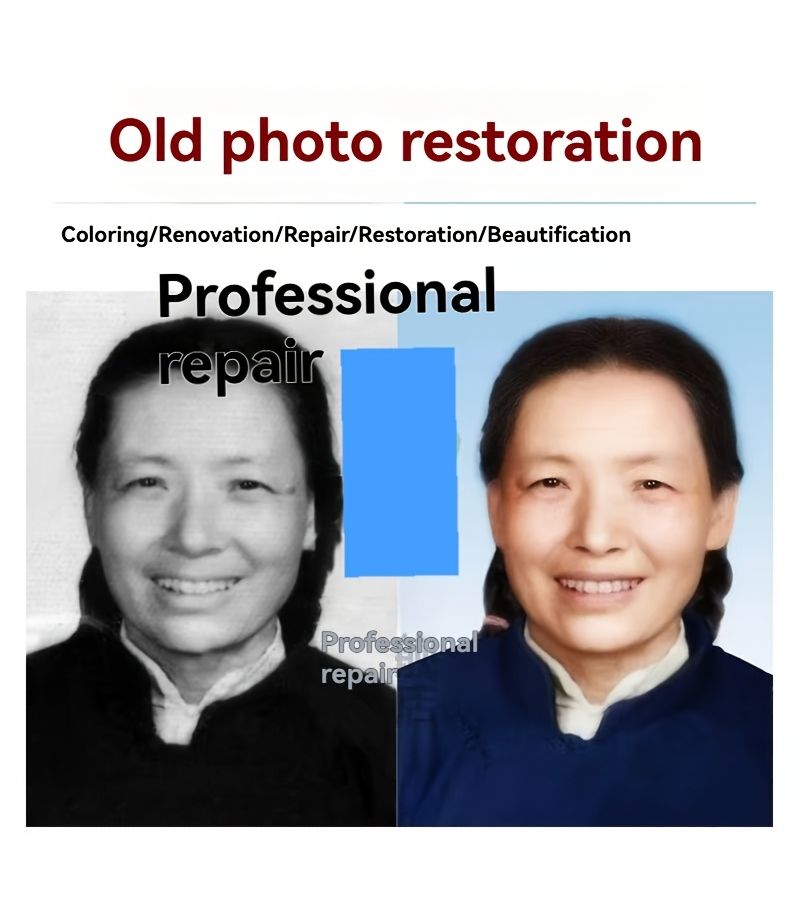 6 Inch Old Photo Restoration Service Ordinary Repair Repair Scratches Fading Blur Mosaic Detailed Retouching Natural Colors High Definition Print Ready Thanksgiving Easter Birthday Anniversary Gift - Image 4
